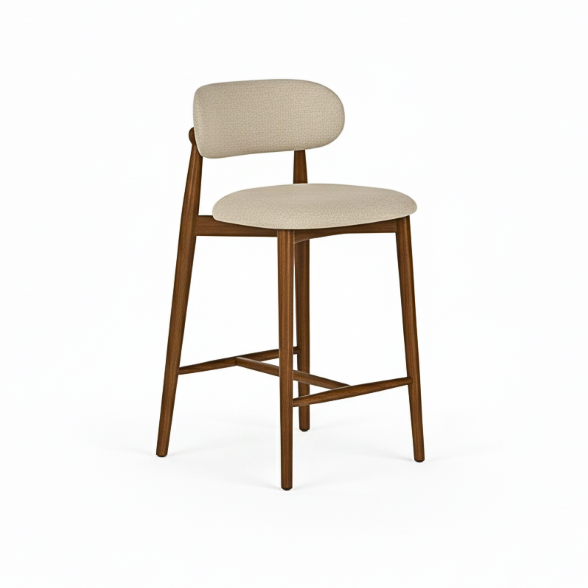 Lillian Counter Chair: Beige Linen